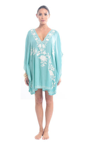 Short blue comfy kaftan